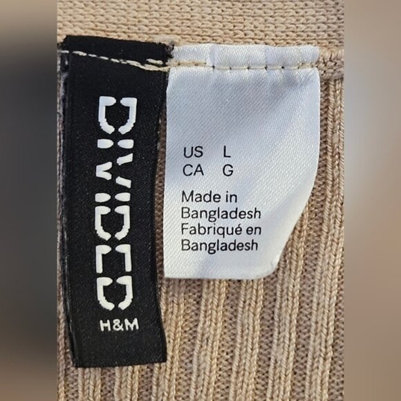 Divide H&M Cropped Long Sleeve Ribbed Top - Picture 5 of 7